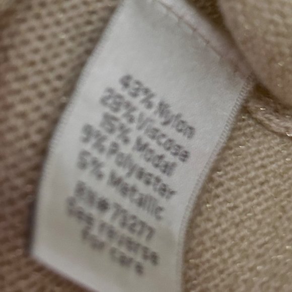 Lauren Conrad, gold long sleeve pull over sweater women’s medium 1553 - Picture 4 of 6